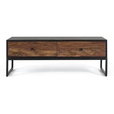 Venedocia 2 Drawer Coffee Table - Brown, Mango Wood image