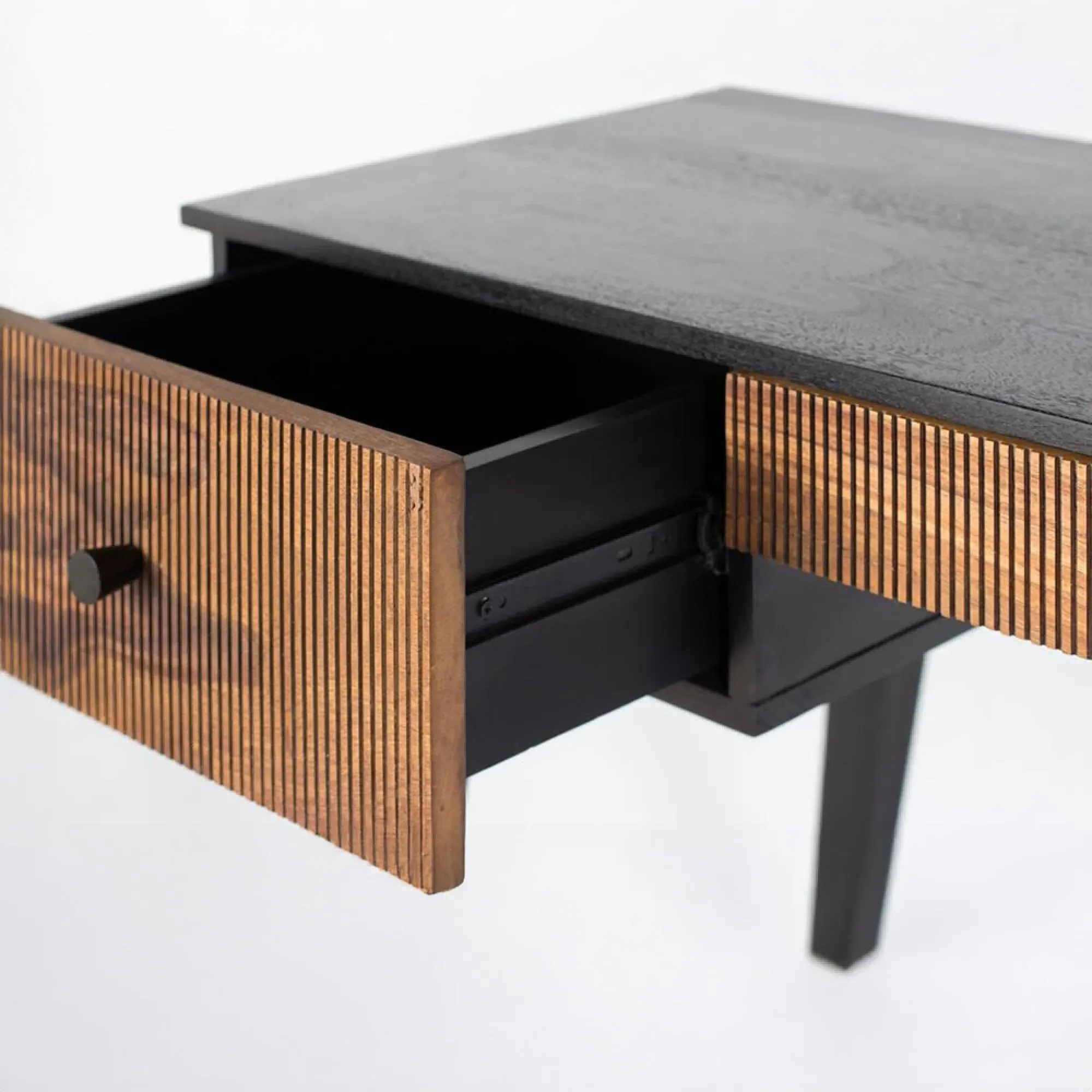 Venedocia 3 Drawer Desk - Brown, Mango Wood
