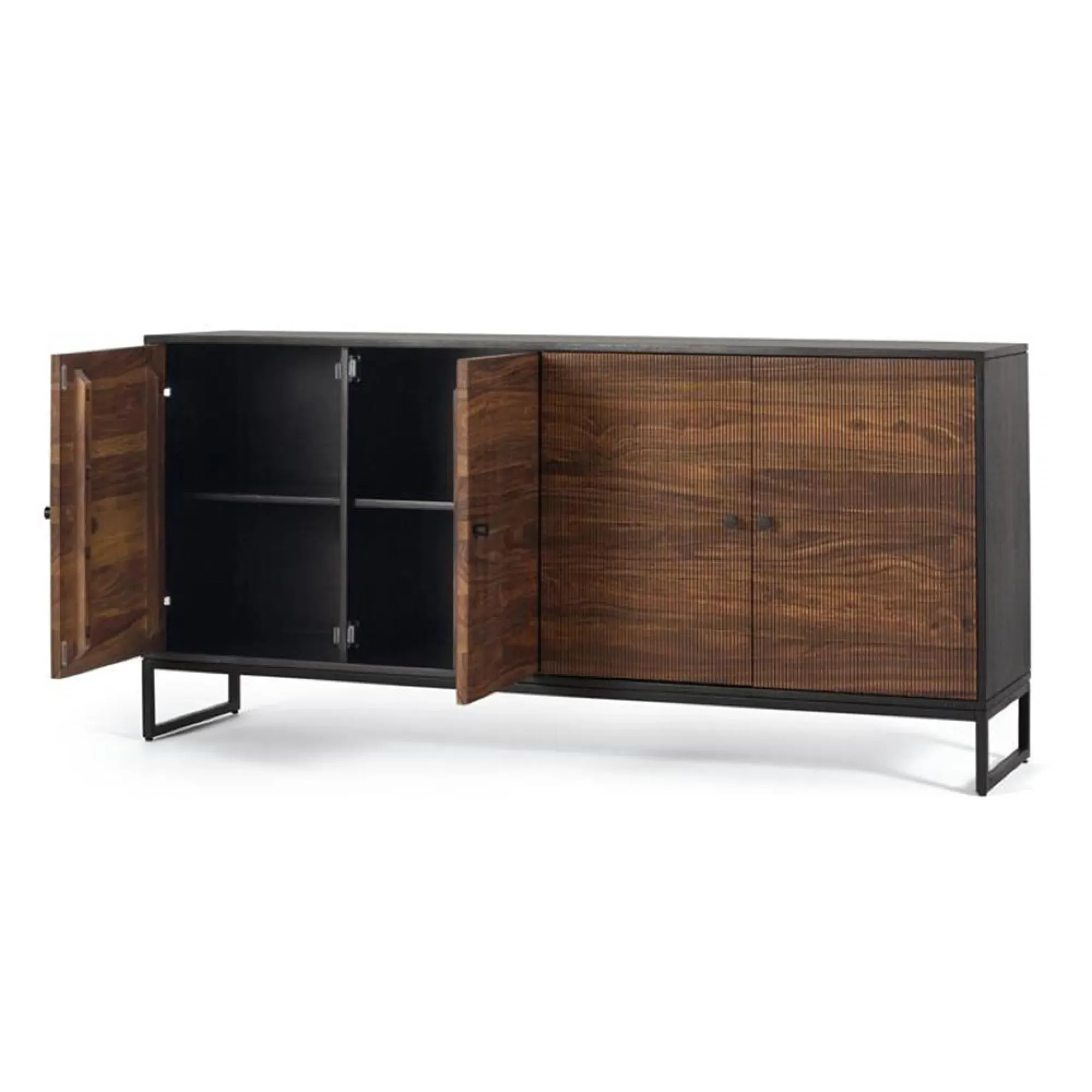 Venedocia 4 Door Large Sideboard - Brown, Mango Wood