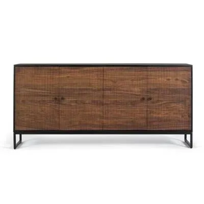 Venedocia 4 Door Large Sideboard - Brown, Mango Wood