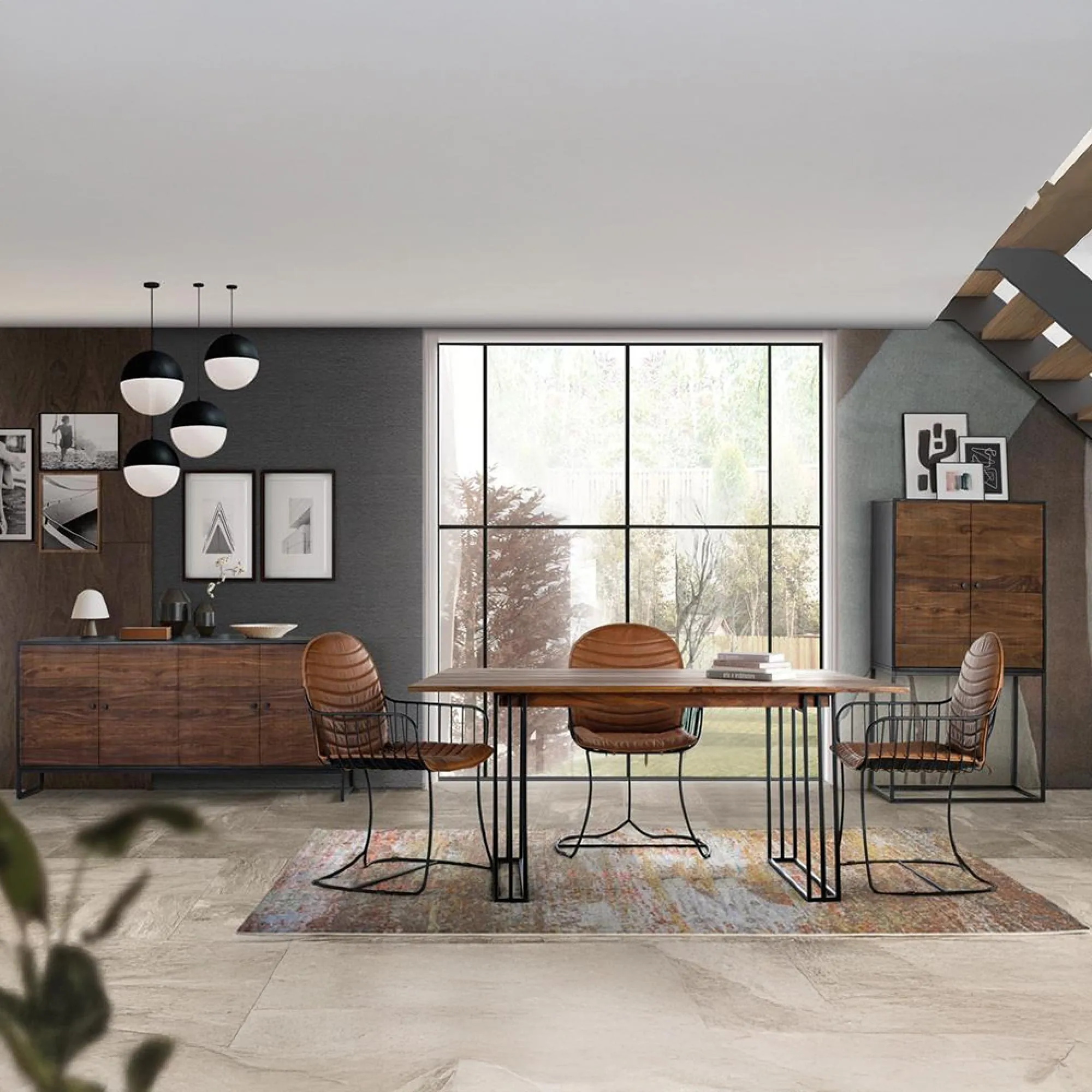 Venedocia 6-Seater Dining Table - Brown, Mango Wood