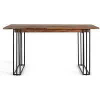 Venedocia 6-Seater Dining Table - Brown, Mango Wood