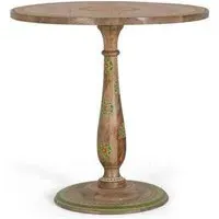 Verbano Round Pedestal Dining Table - Natural, Mango Wood