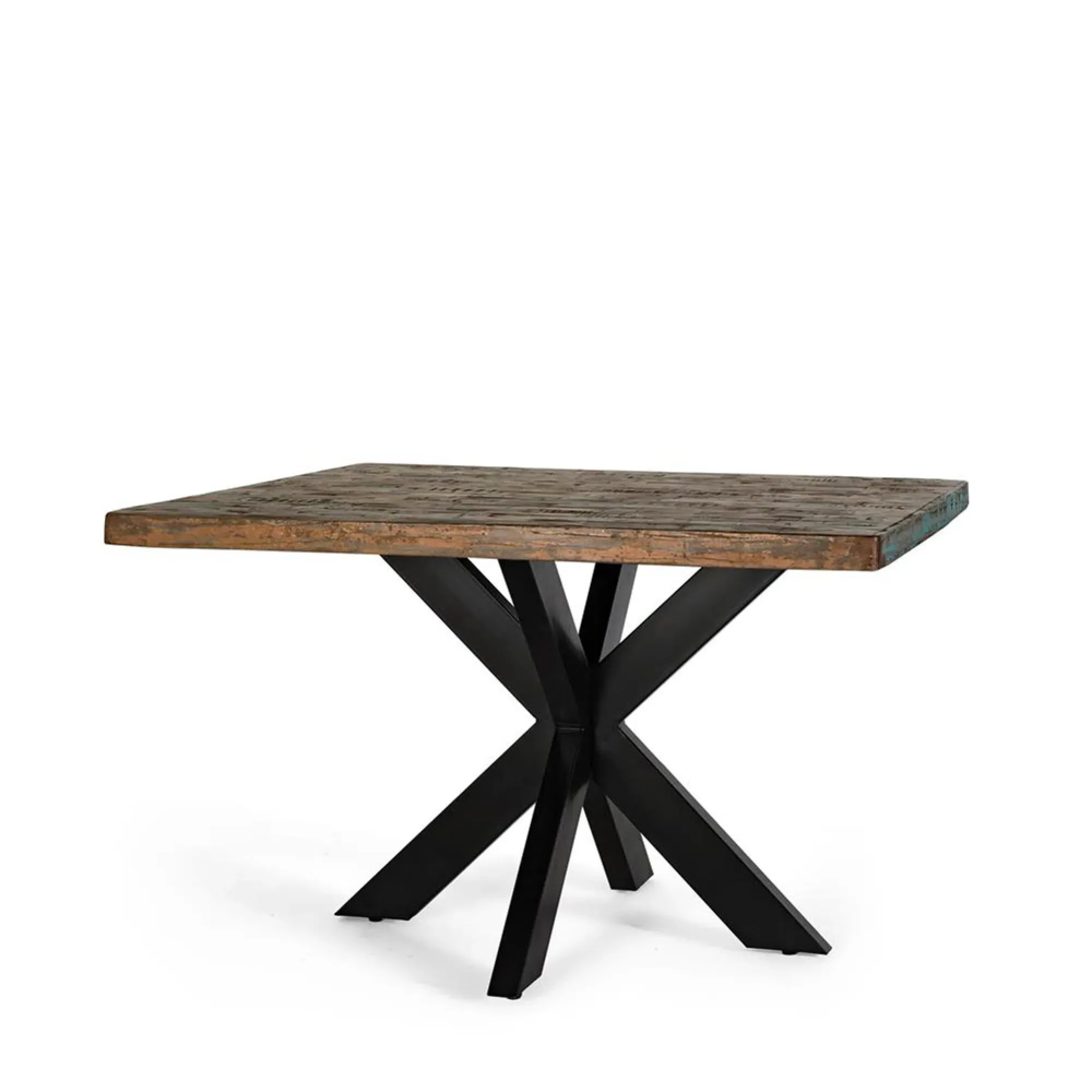 Vercelli 4-Seater Square Dining Table with Spider Legs - Natural