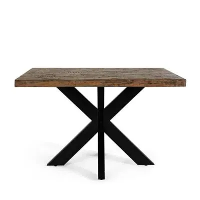 Vercelli 4-Seater Square Dining Table with Spider Legs - Natural image