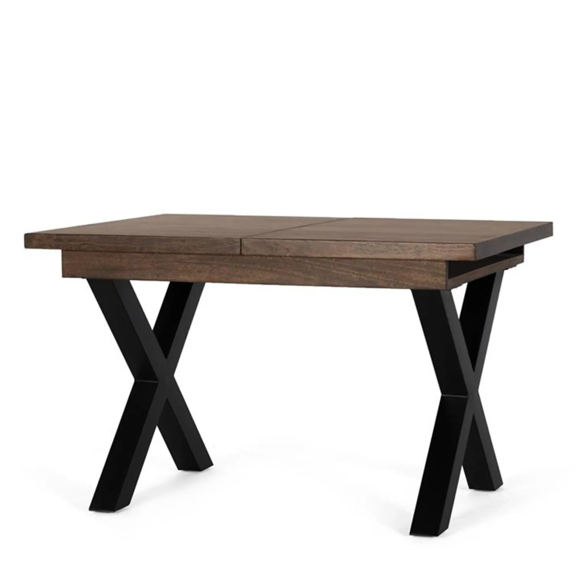 Verona Extendable Dining Table - Walnut, Mango Wood