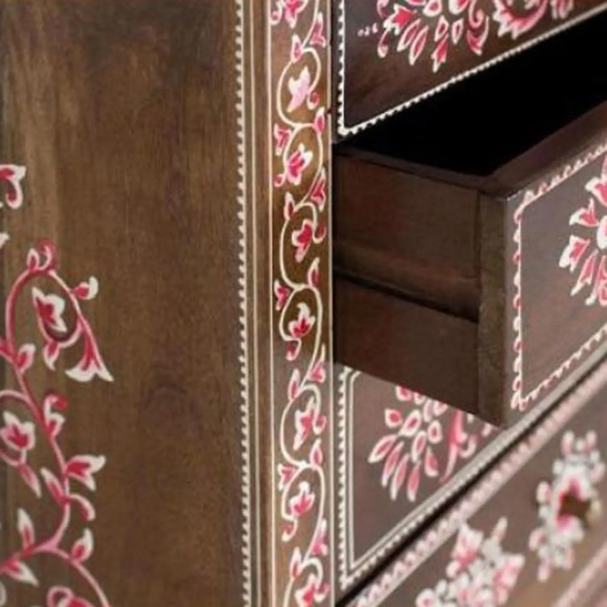 Wallowa 6 Drawer Narrow Chest - Brown, Mango Wood