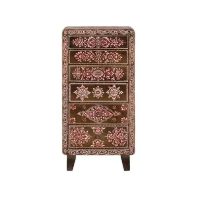 Wallowa 6 Drawer Narrow Chest - Brown, Mango Wood image