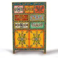 Wauzeka Hall Cabinet - Multicolor, Mango Wood