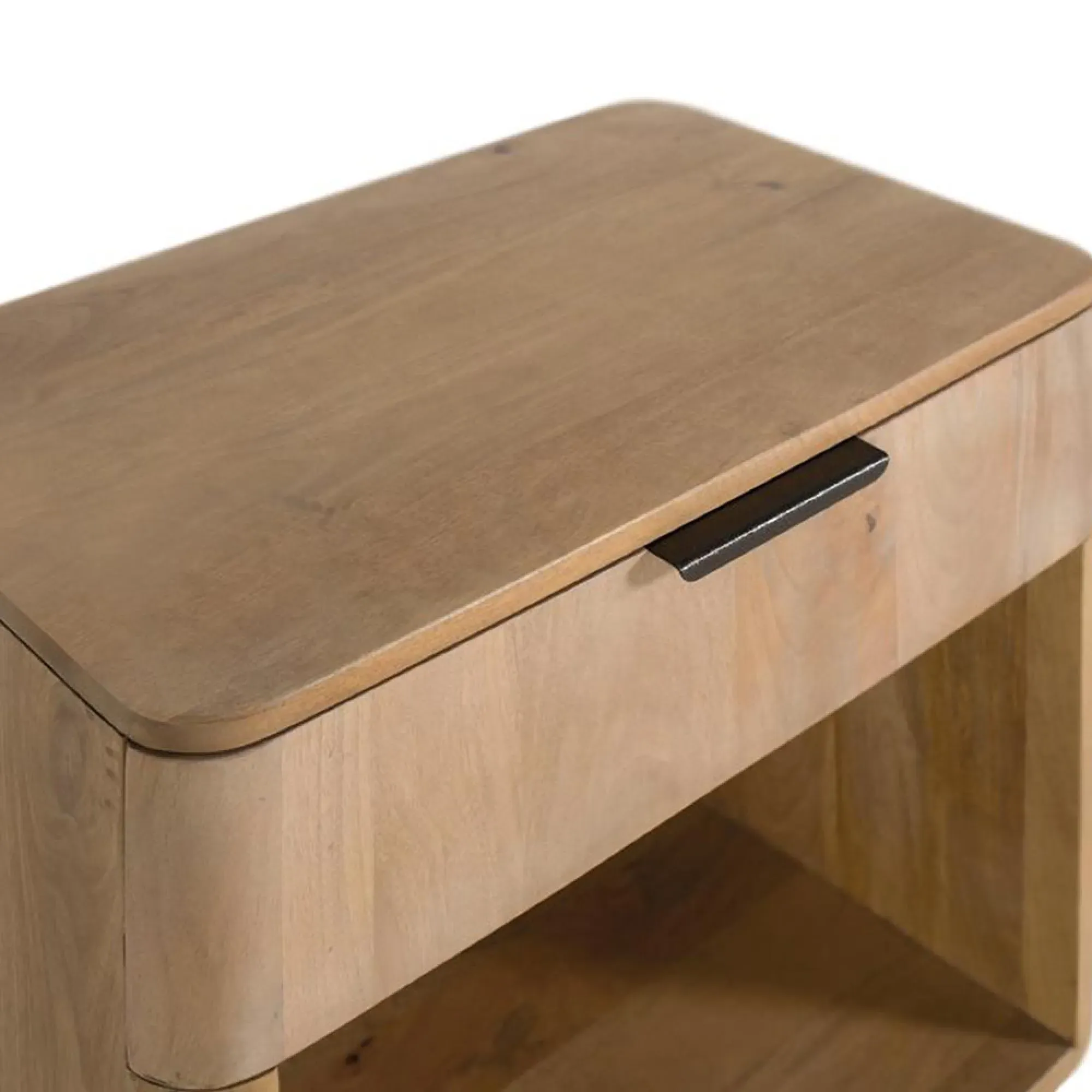 Wrenley 1 Drawer Bedside Cabinet - Natural, Mango Wood