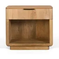 Wrenley 1 Drawer Bedside Cabinet - Natural, Mango Wood