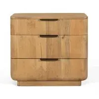 Wrenley 3 Drawer Chest - Natural, Mango Wood