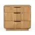 Wrenley 3 Drawer Chest - Natural, Mango Wood