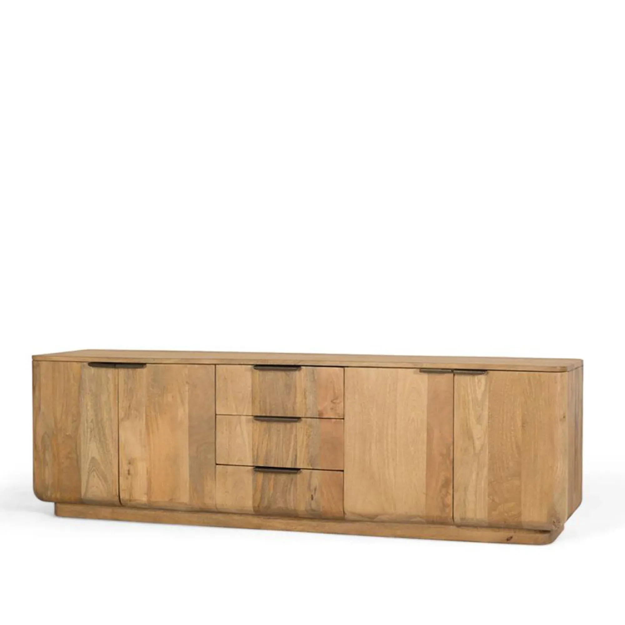 Wrenley Large TV Unit with Storage - Natural, Mango Wood