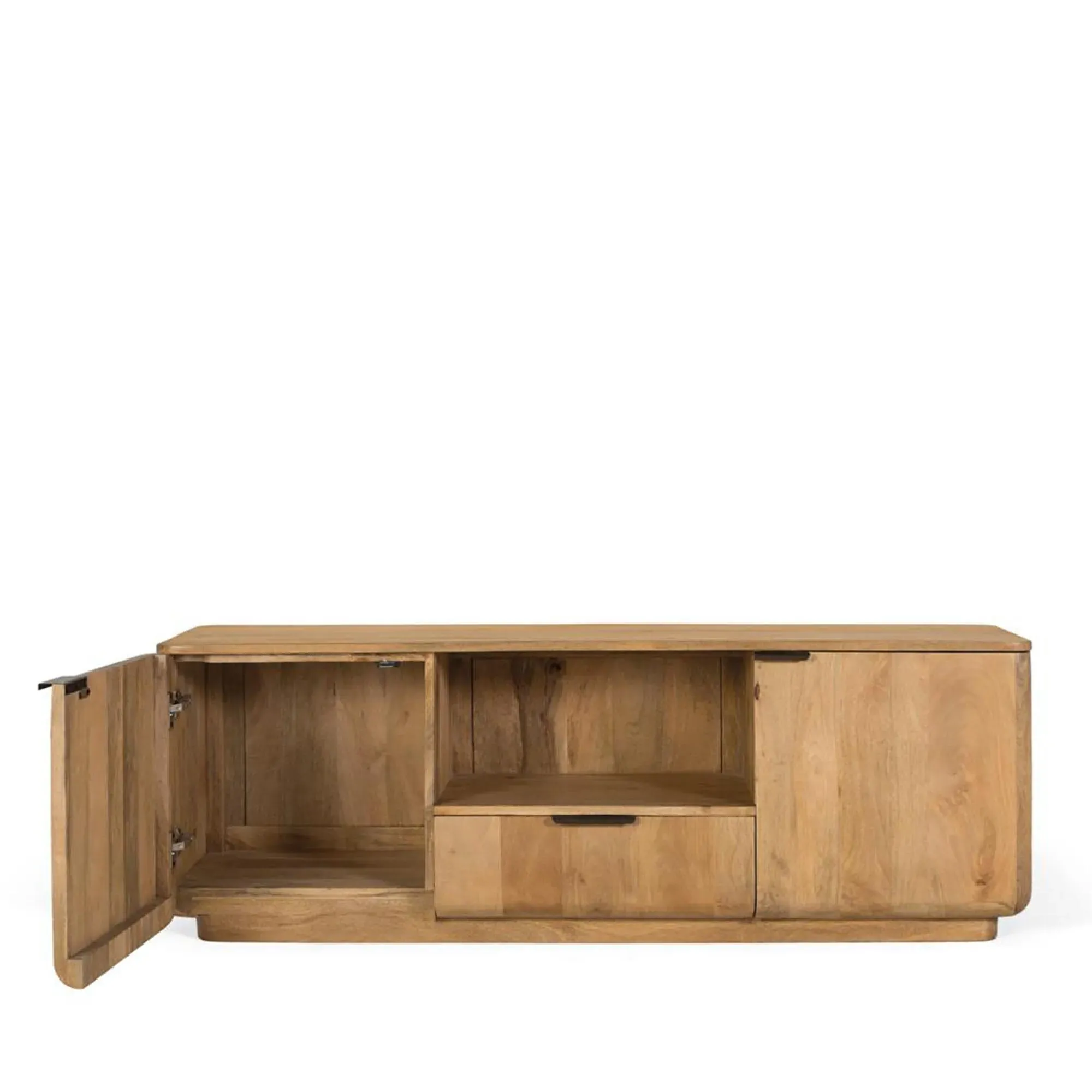 Wrenley TV Unit with Storage - Natural, Mango Wood