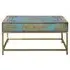 Yambagomi Coffee Table with Drawer - Blue, Mango Wood