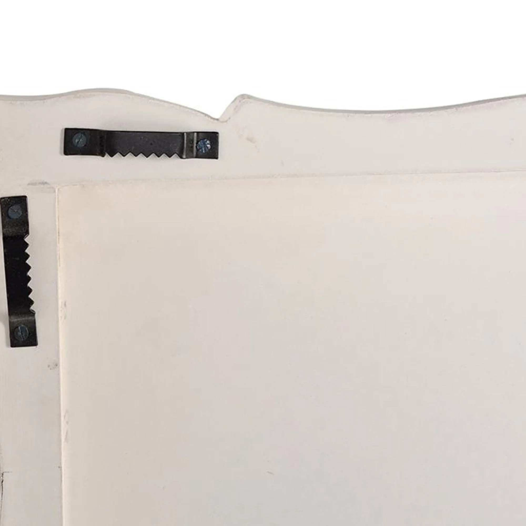 Yurchen Carved Headboard - Aged White, Mango Wood