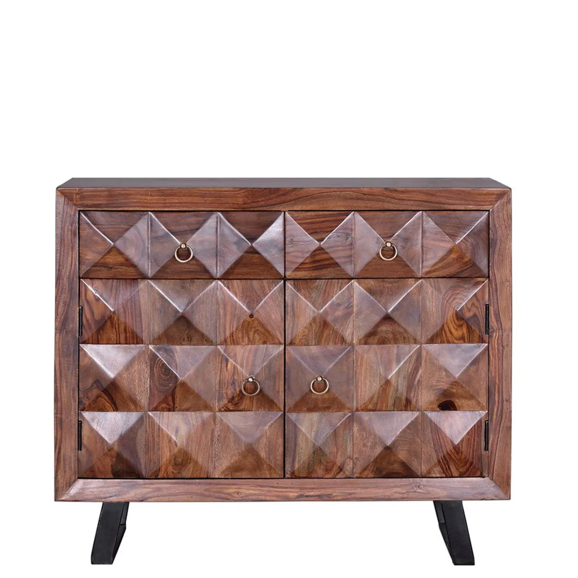 Ziberesh 2 Door Small Sideboard - Dark Cherry, Rosewood
