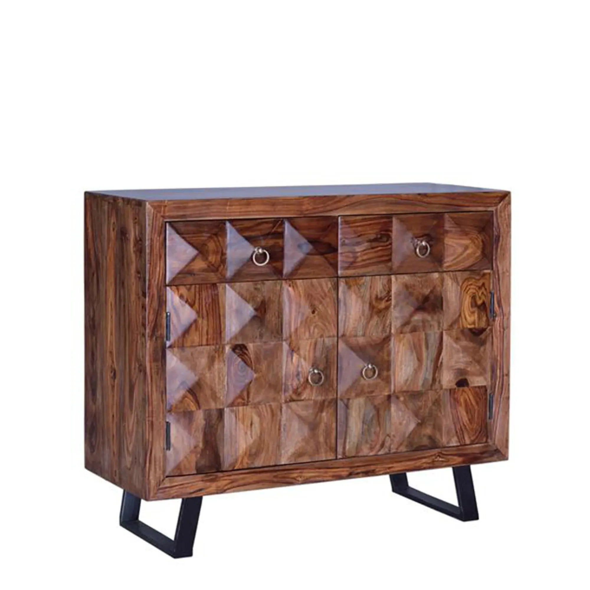 Ziberesh 2 Door Small Sideboard - Dark Cherry, Rosewood