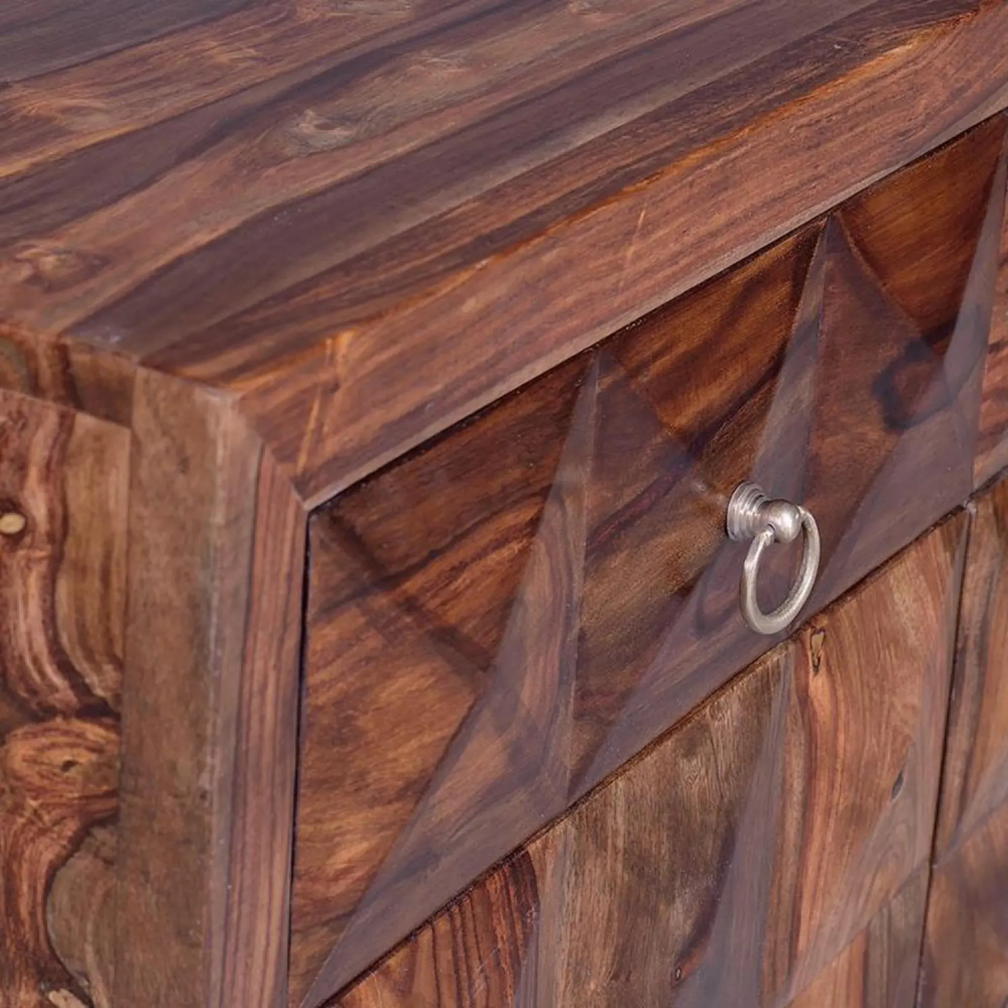 Ziberesh 2 Door Small Sideboard - Dark Cherry, Rosewood