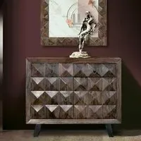 Ziberesh 2 Door Small Sideboard - Dark Cherry, Rosewood