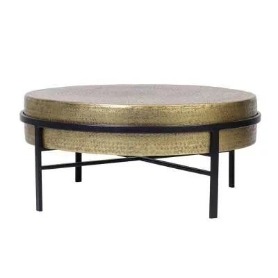 Zimtini Round Coffee Table - Bronze, Metal image
