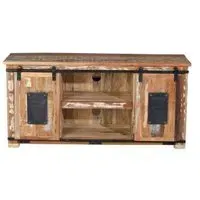 Zindinda 2 Door TV Unit - Recycled Wood