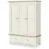 3 Door Triple Wardrobe - Coconut White