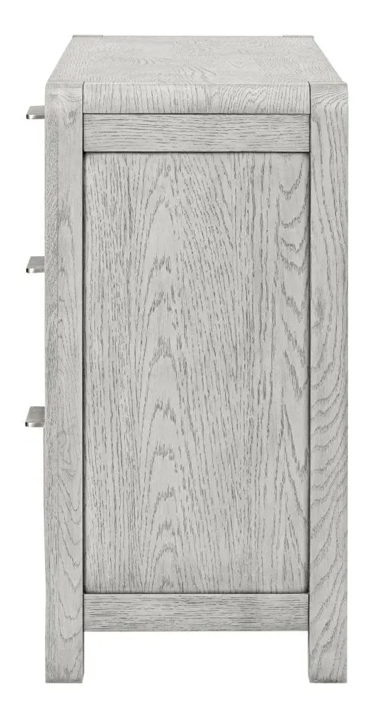 Amsterdam 140cm Medium Sideboard - Grey Washed, Oak