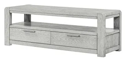 Amsterdam 140cm TV Unit - Grey Washed, Oak image