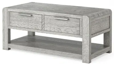 Amsterdam Coffee Table with Storage - Grey Washed, Oak image