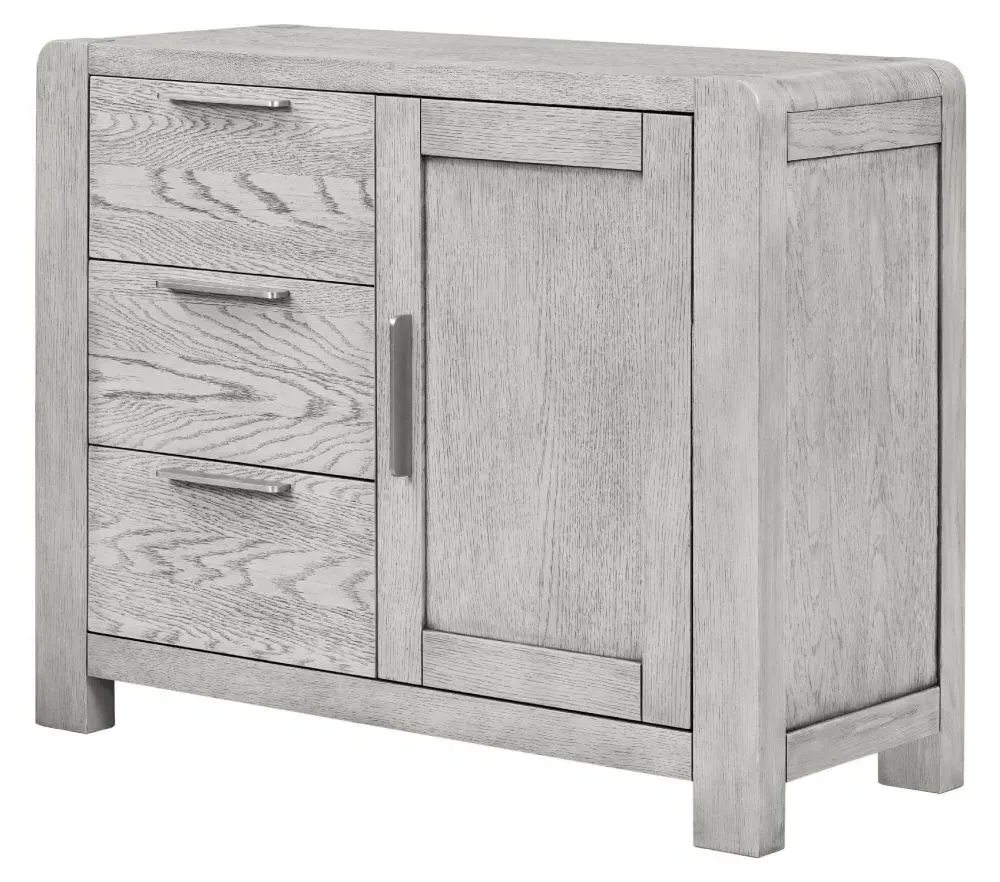 Amsterdam Small Sideboard - Grey Washed, Oak