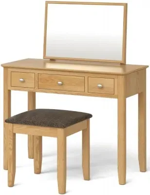 Bath Dressing Table Set - Oak