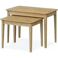 Bath Nest of 2 Tables - Oak