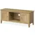 Bath Oak 120cm TV Unit with Storage - Pale Oak