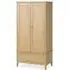 Bath Oak 2 Door 1 Drawer Double Wardrobe - Pale Oak
