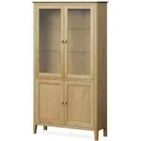 Bath Oak 2 Door Display Cabinet - Pale Oak