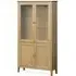 Bath Oak 2 Door Display Cabinet - Pale Oak