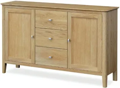 Bath Oak 2 Door Sideboard - Pale Oak image