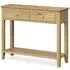 Bath Oak 2 Drawer Console Table - Pale Oak