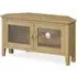 Bath Oak 95cm Corner TV Unit - Pale Oak