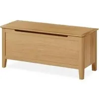 Bath Oak Blanket Box - Lacquered Oak