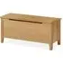 Bath Oak Blanket Box - Lacquered Oak