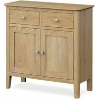 Bath Oak Compact 2 Door Sideboard - Pale Oak
