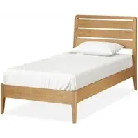 Bath Oak Single Bed Frame - Lacquered Oak