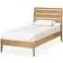 Bath Oak Single Bed Frame - Lacquered Oak