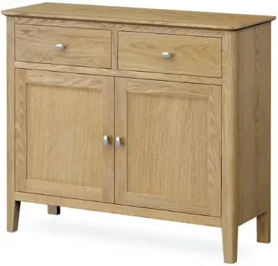 Bath Oak Small 2 Door Sideboard - Pale Oak