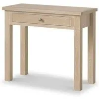 Country Oak 1 Drawer Desk - White Washed