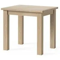Country Oak 2-Seater Bistro Dining Table - White Washed, Oak