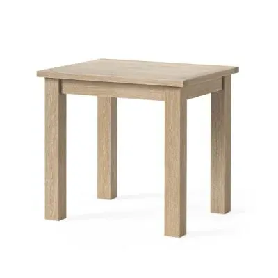 Country Oak 2-Seater Bistro Dining Table - White Washed, Oak